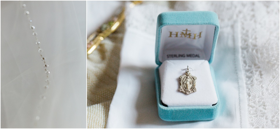 Bride's wedding day details